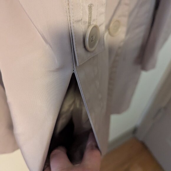 Preppy FOG By London Fog Trench Coat Rain Coat Normcore UK Stone Beige Brown - Picture 4 of 9